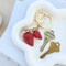 Wrapables Novelty Keychain and Bag Charm for Purse Handbag Backpack, Strawberry